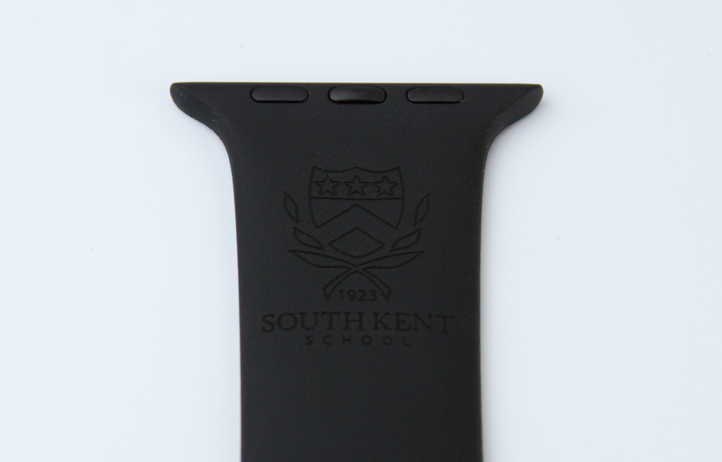 Customize Apple Watch band in black for South Kent School