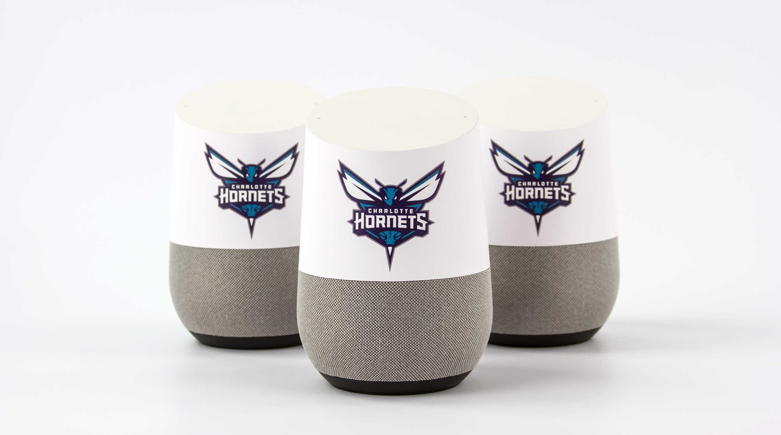 Custom branded Google Home for Charlotte Hornets